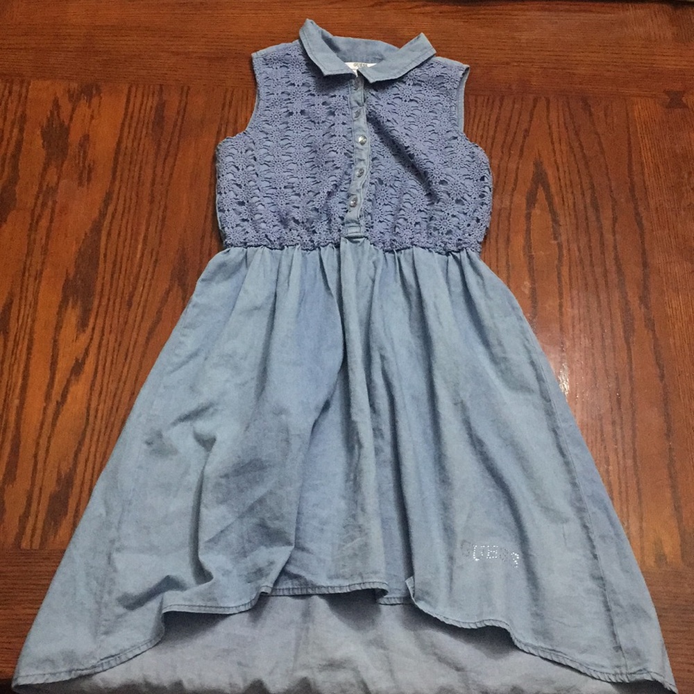 Blue Lace Top Child’s Dress